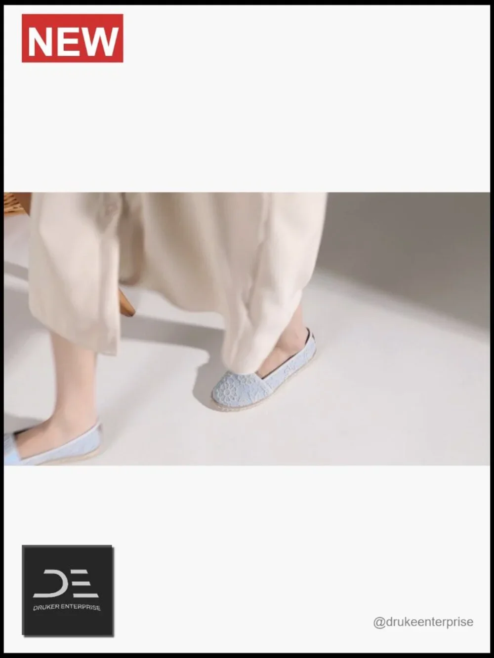 Women's Ballet Flats with Flower Embroidery, Breathable Lace Dress Flats